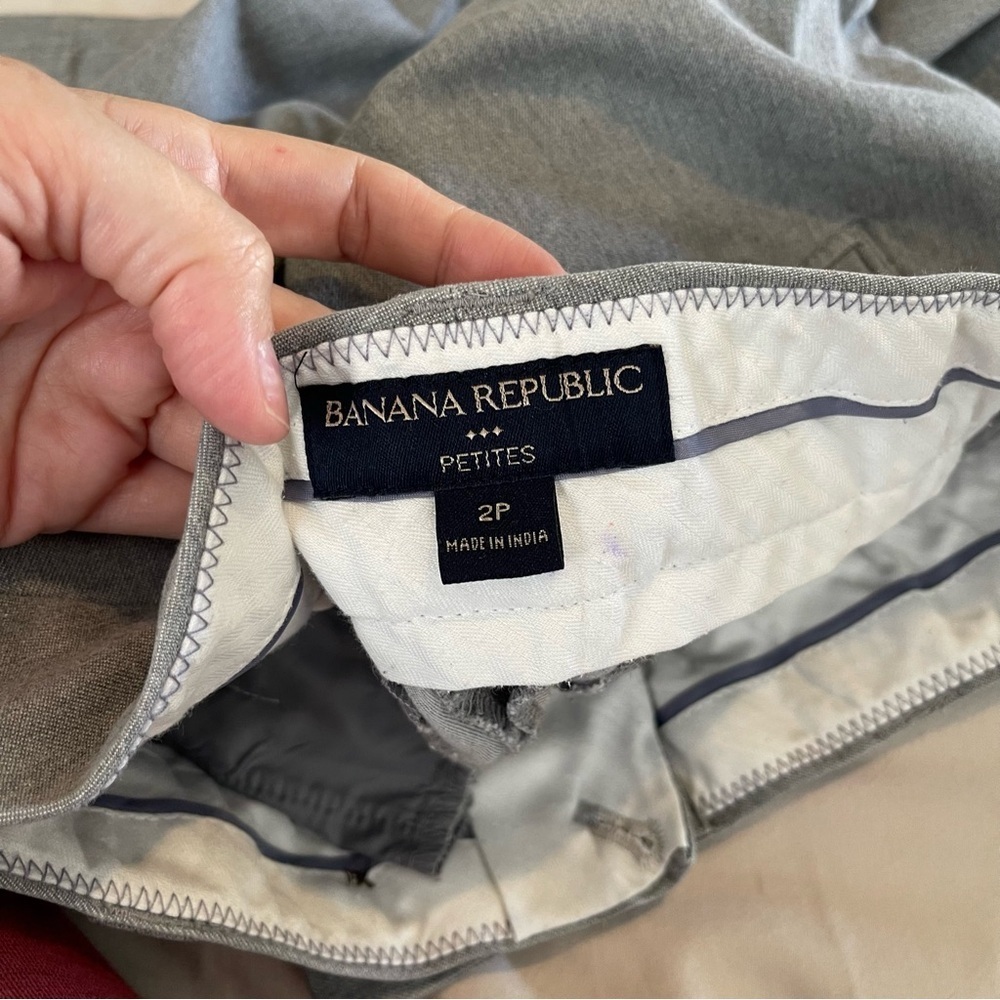 Banana Republic Ankle Gray Women’s Pants Size 2P - Picture 4 of 4